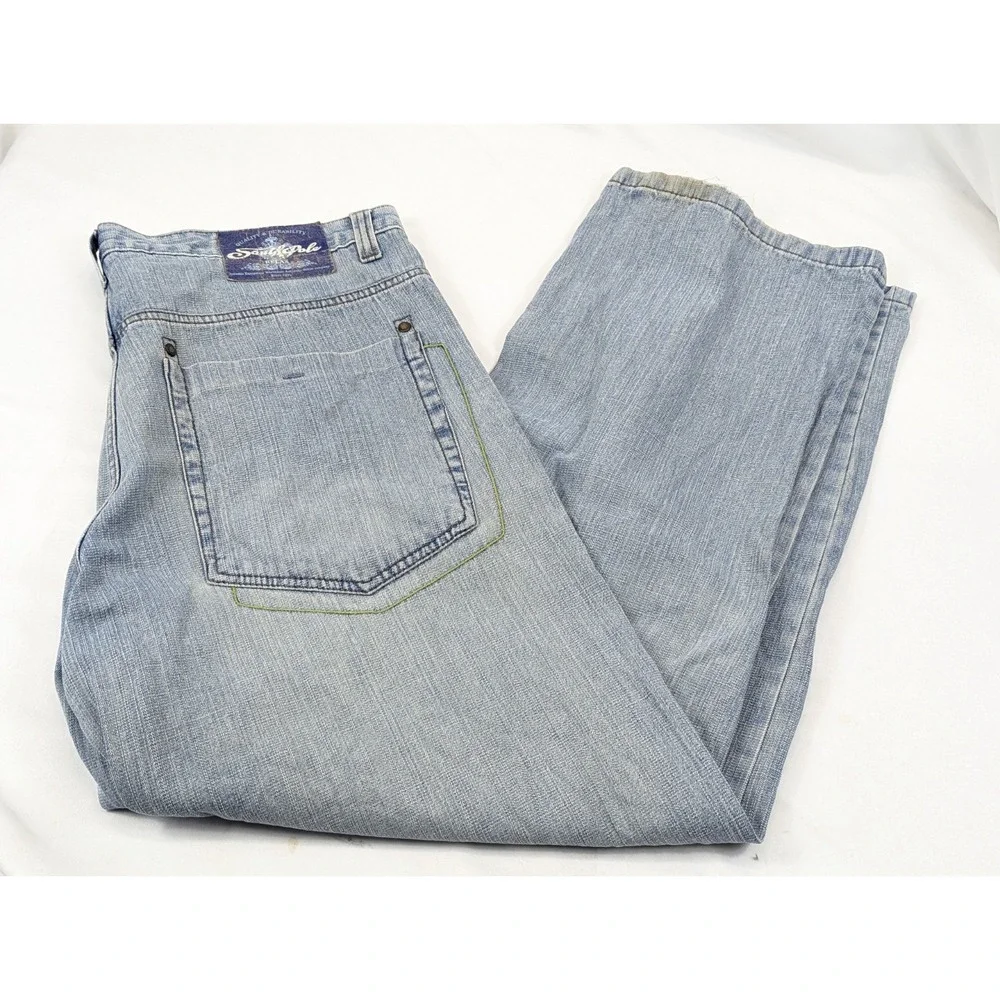 Southpole Jeans Mens 38x32 Baggy Relaxed Y2K Distressed Hip Hop Street Wear Wide